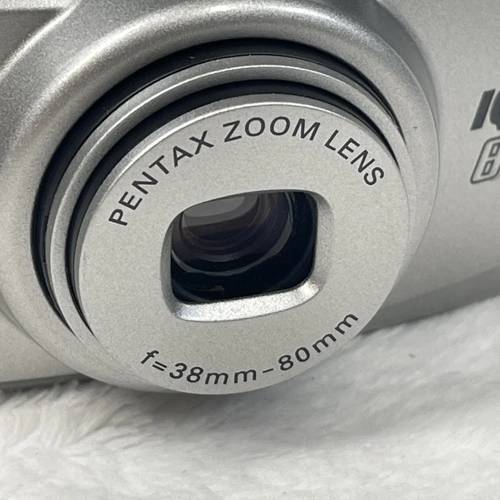 Pentax IQZoom 80G 35mm Point & Shoot Film Camera Bundle Case Manual Tested